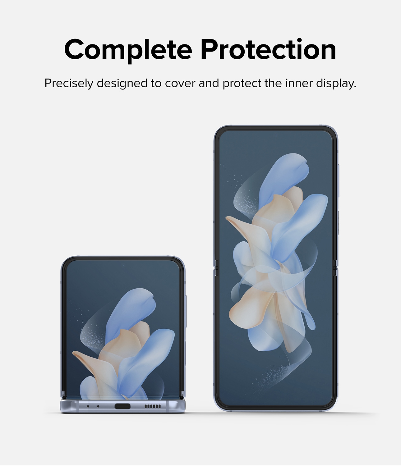 Samsung Galaxy Z Flip 4 Skærmbeskytter beskyttelsesfilm - Dual Easy (2-pak)