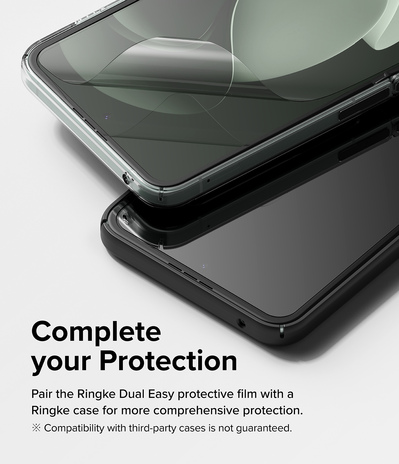 Samsung Galaxy Z Flip 5 Skærmbeskytter beskyttelsesfilm - Dual Easy (2-pak)
