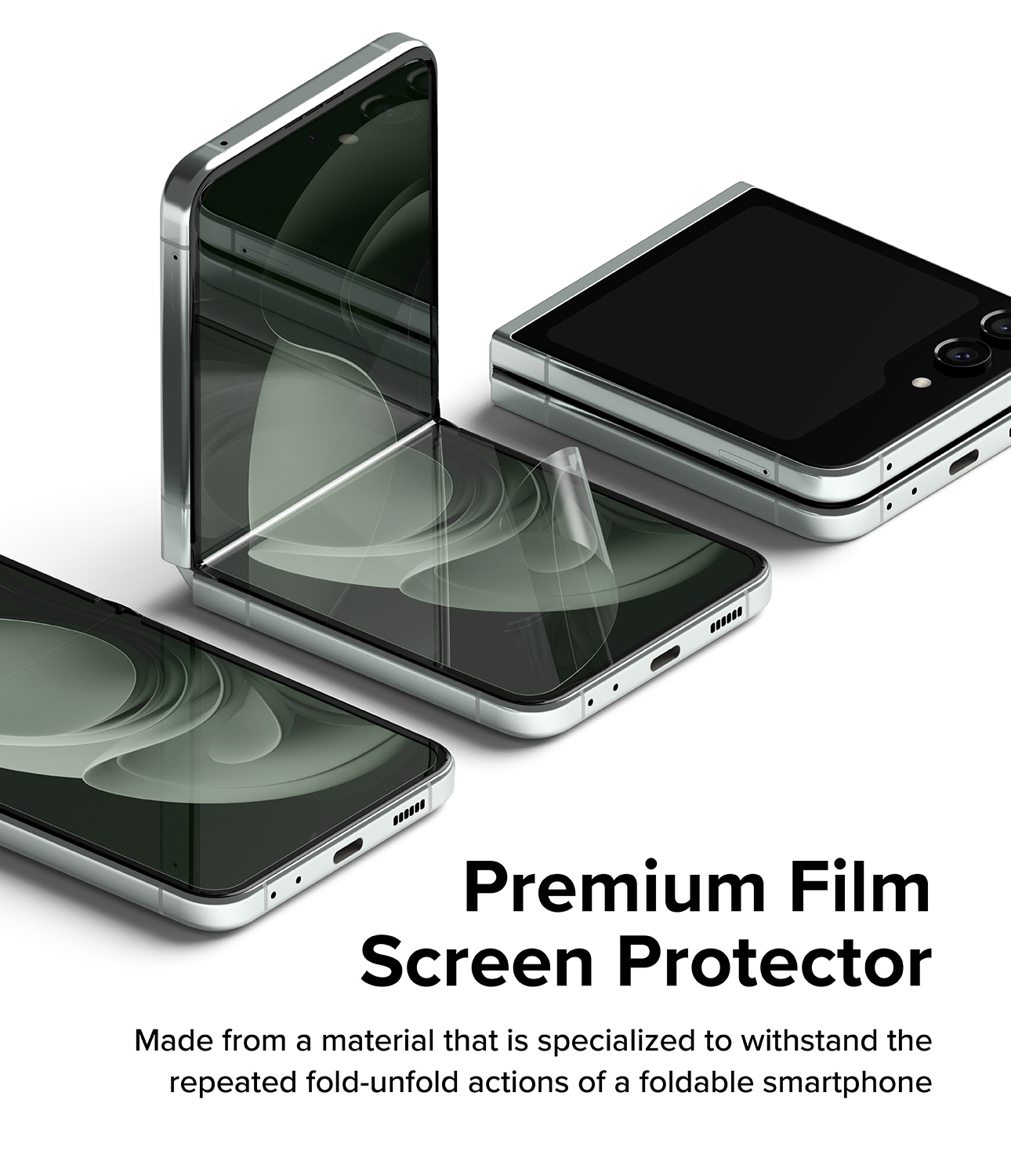 Samsung Galaxy Z Flip 5 Skærmbeskytter beskyttelsesfilm - Dual Easy (2-pak)