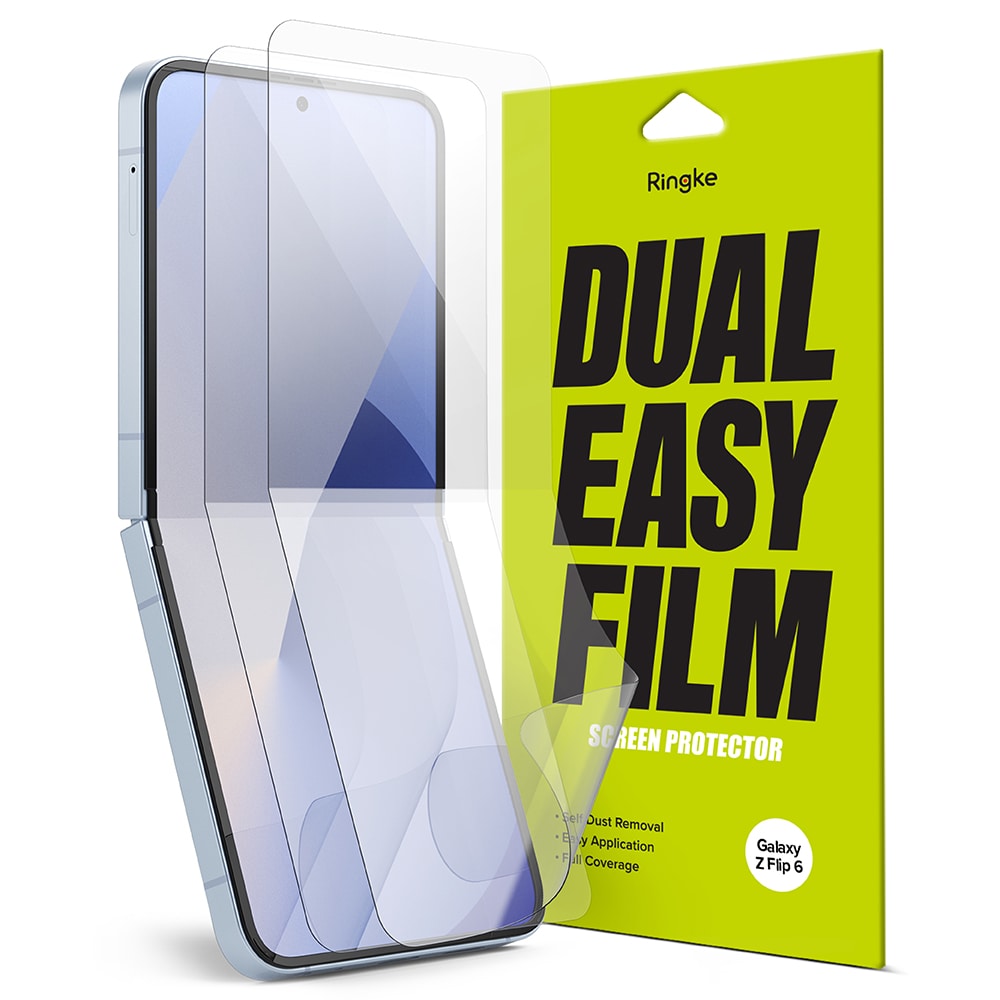 Samsung Galaxy Z Flip 7 FE Skærmbeskytter beskyttelsesfilm - Dual Easy (2-pak)
