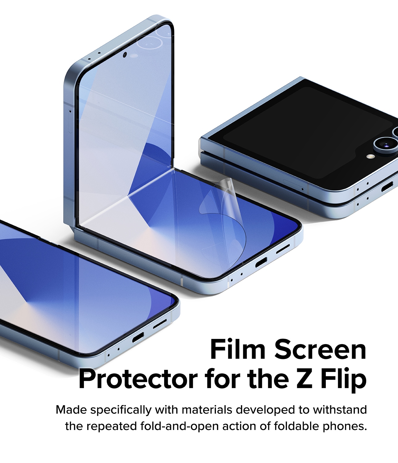 Samsung Galaxy Z Flip 7 FE Skærmbeskytter beskyttelsesfilm - Dual Easy (2-pak)