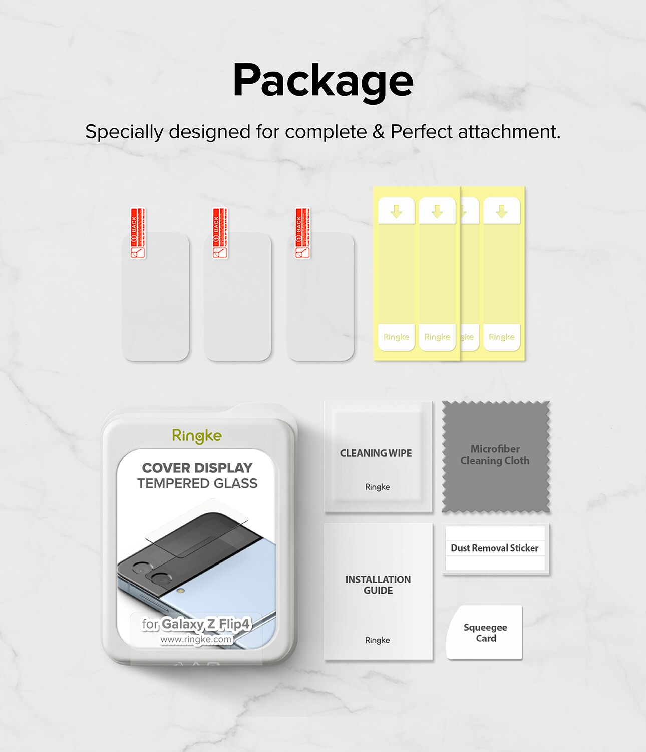 Samsung Galaxy Z Flip 4 Ydre skærmbeskytter i glas (2-pak)