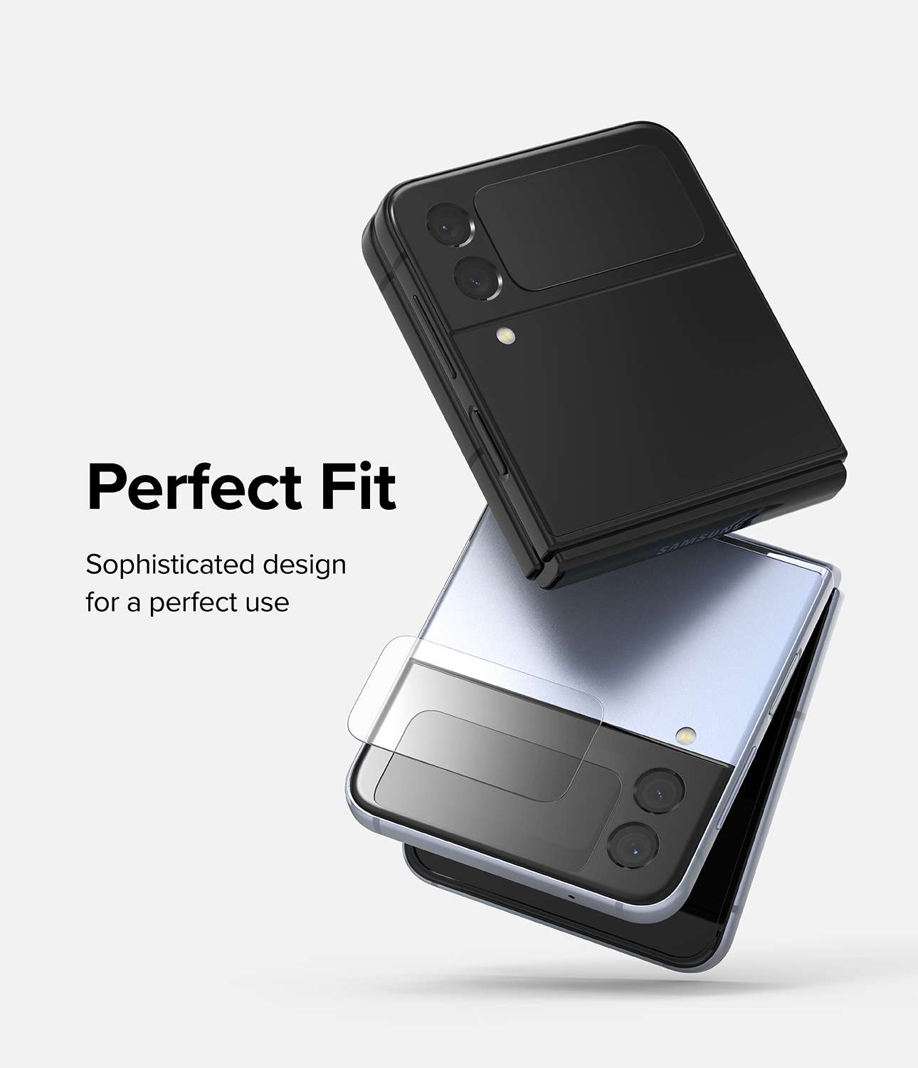 Samsung Galaxy Z Flip 4 Ydre skærmbeskytter i glas (2-pak)