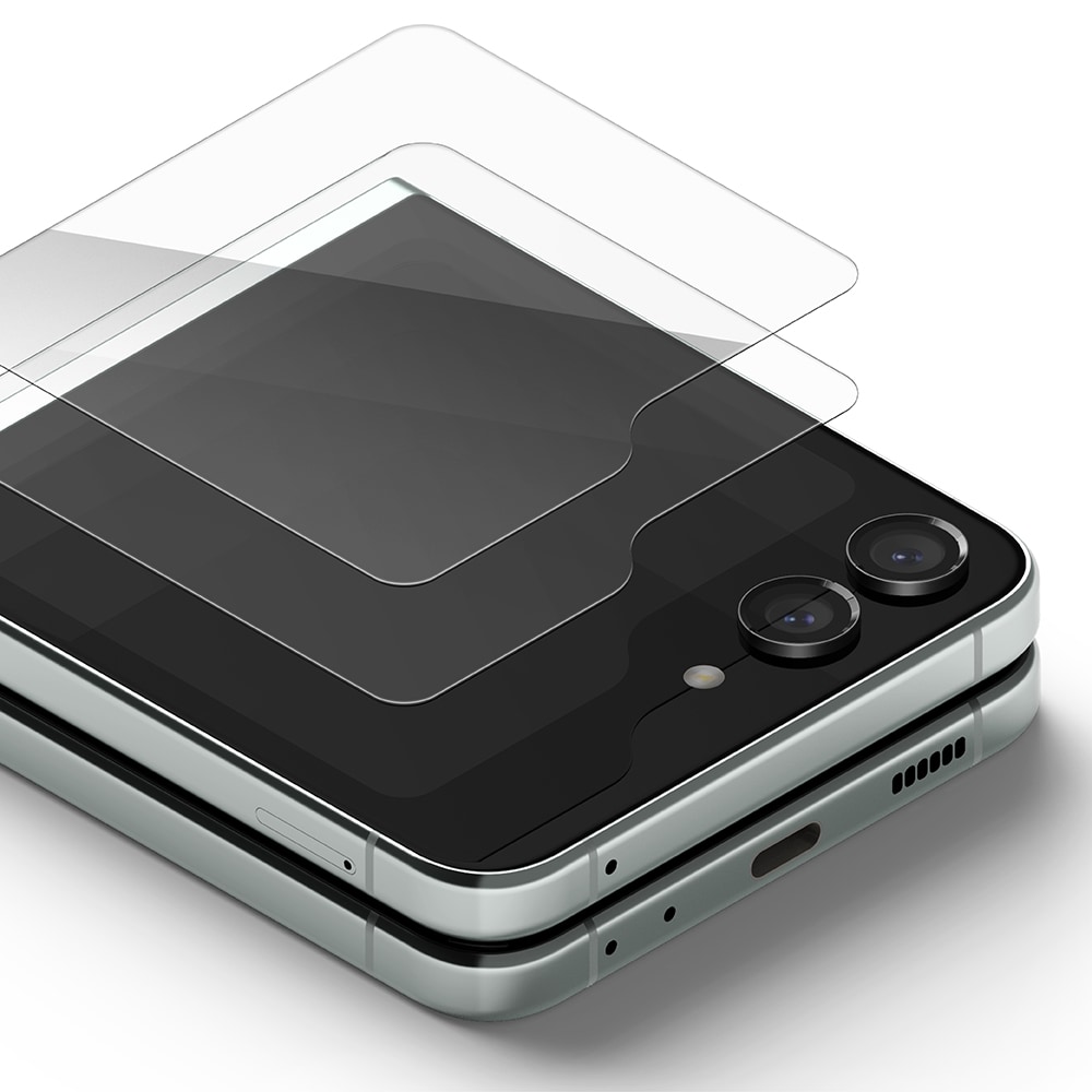 Samsung Galaxy Z Flip 5 Ydre skærmbeskytter i glas (2-pak)