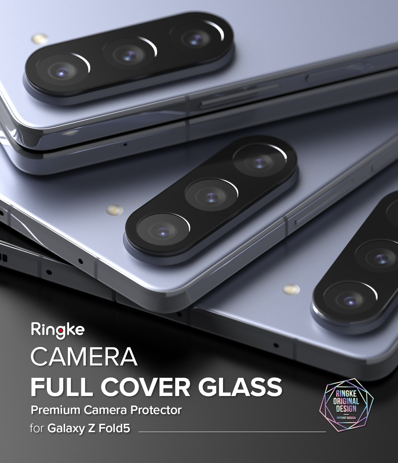 Samsung Galaxy Z Fold 5 Kamerabeskyttelse i glas (2-pak)