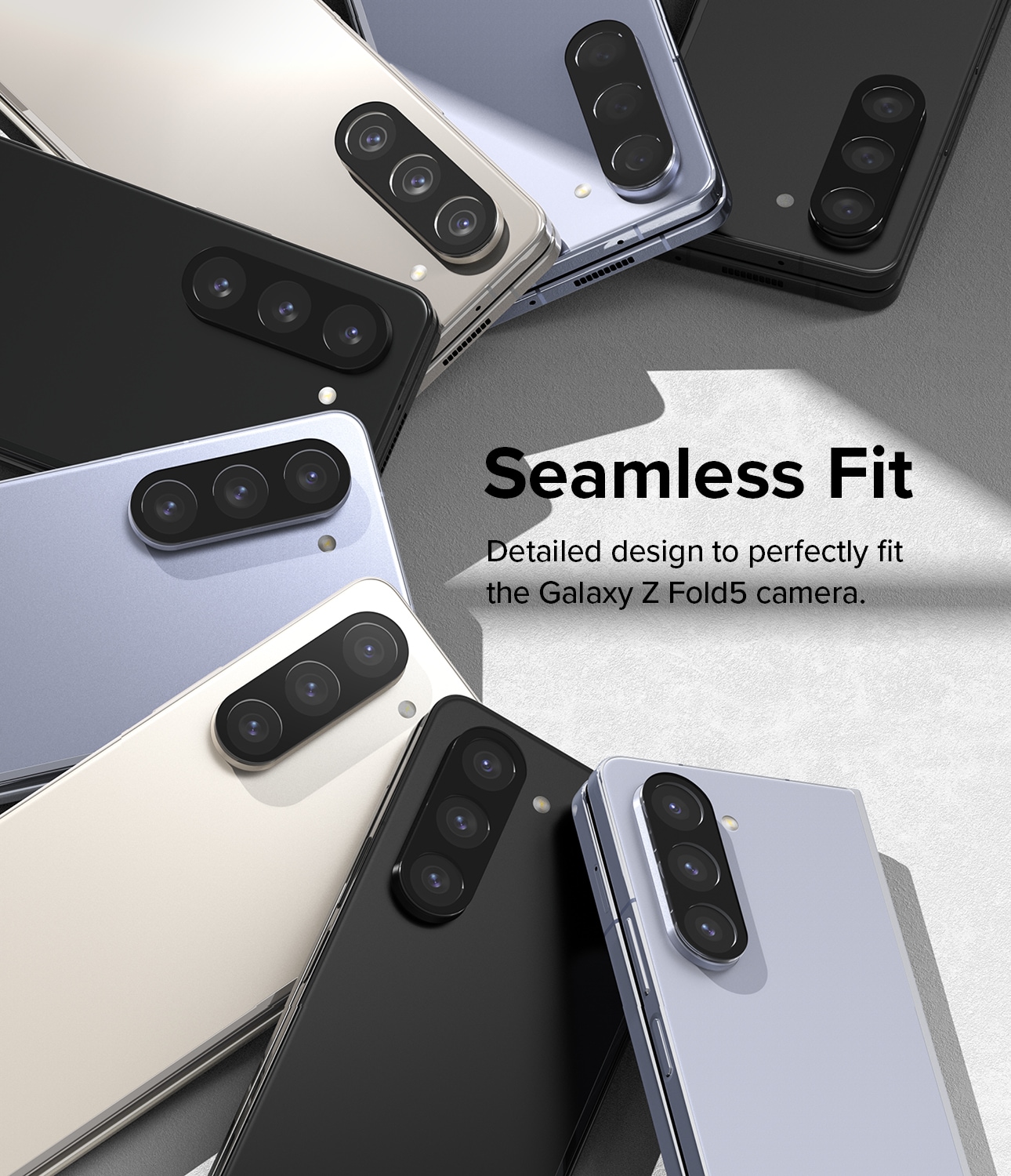 Samsung Galaxy Z Fold 5 Kamerabeskyttelse i glas (2-pak)