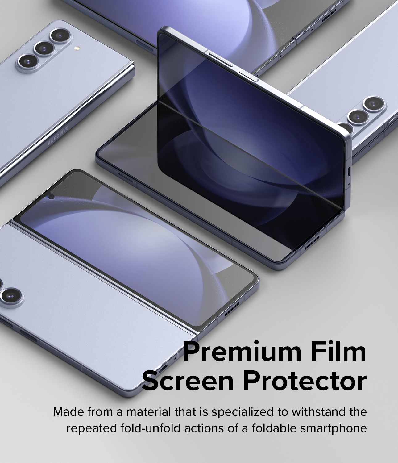 Samsung Galaxy Z Fold 5 Skærmbeskytter beskyttelsesfilm - Dual Easy