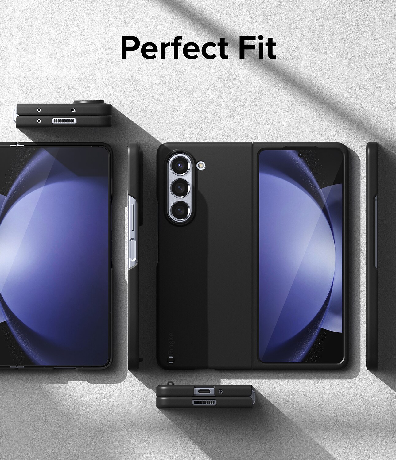 Samsung Galaxy Z Fold 5 Slim cover, Sort
