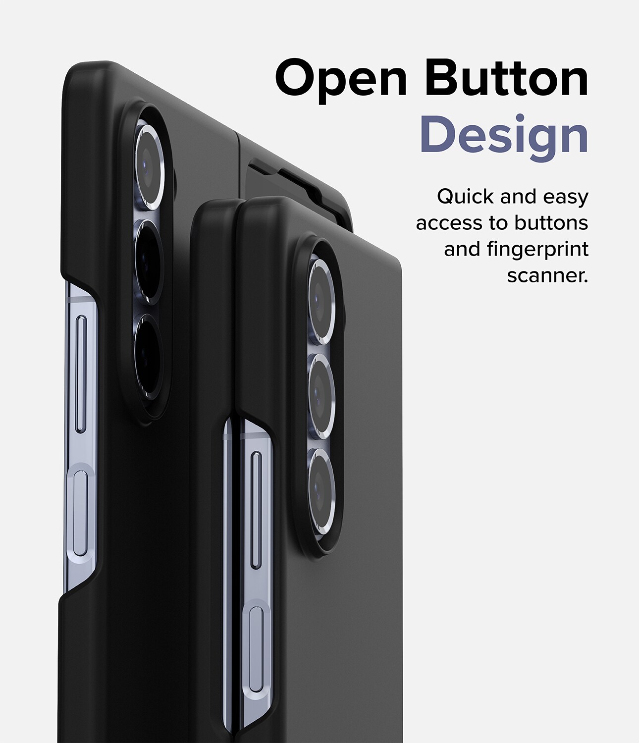 Samsung Galaxy Z Fold 5 Slim cover, Sort
