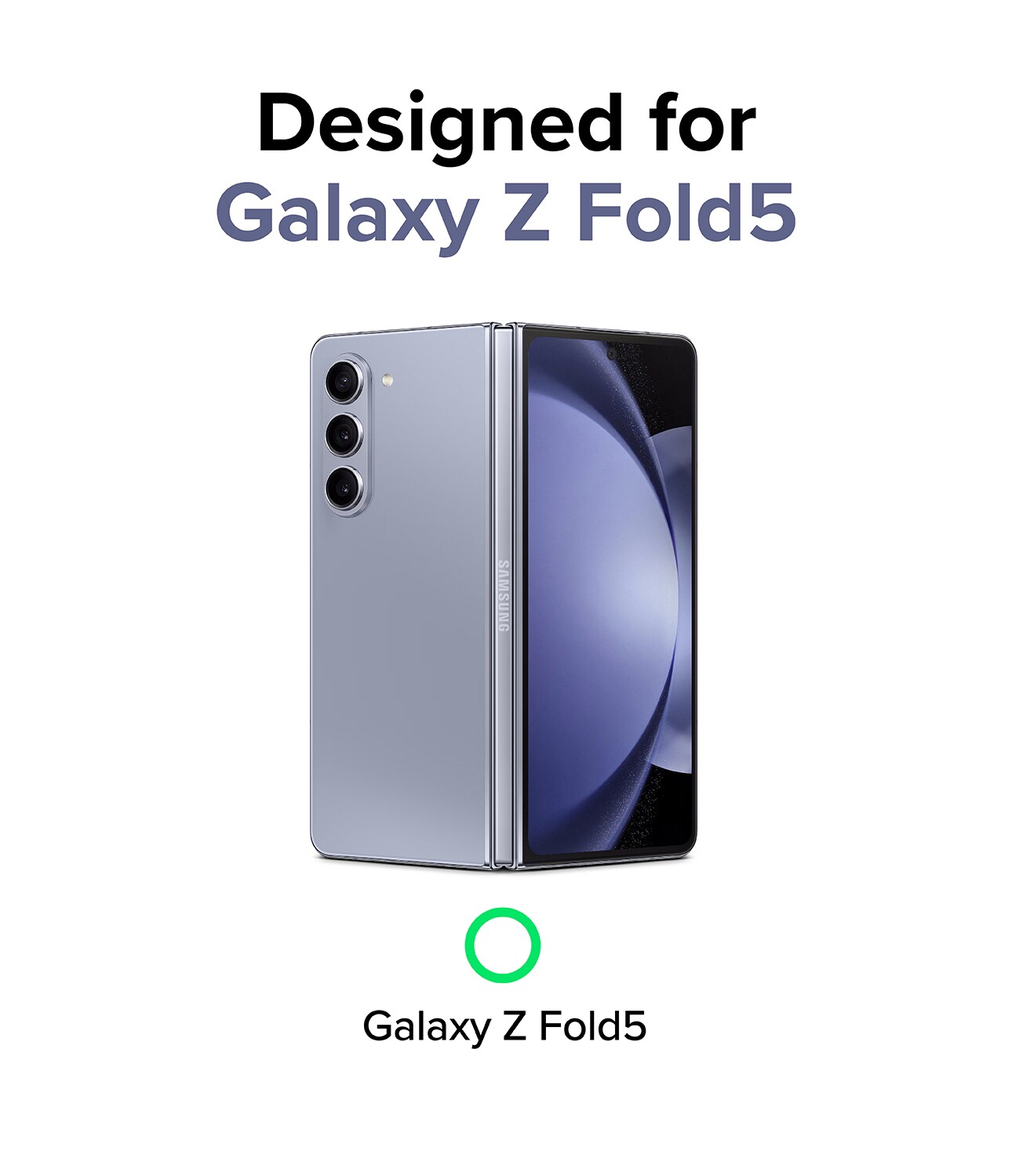 Samsung Galaxy Z Fold 5 Slim cover, Gennemsigtig