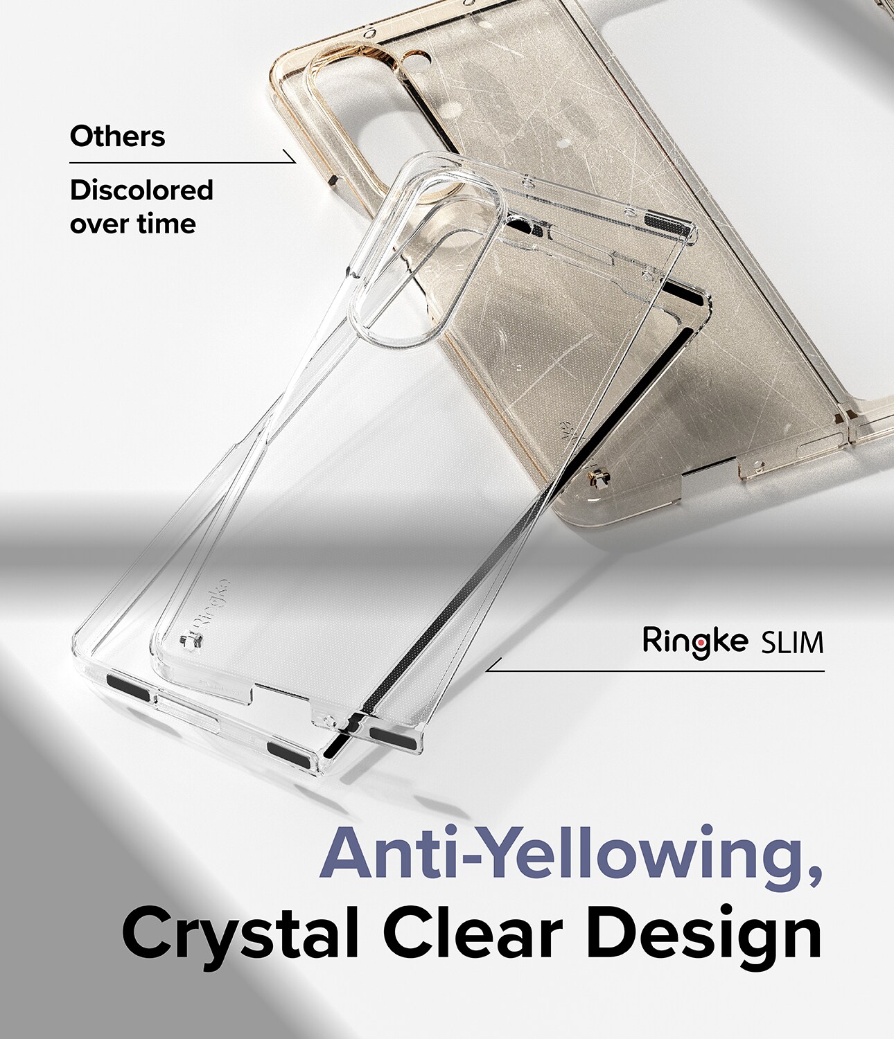 Samsung Galaxy Z Fold 5 Slim cover, Gennemsigtig