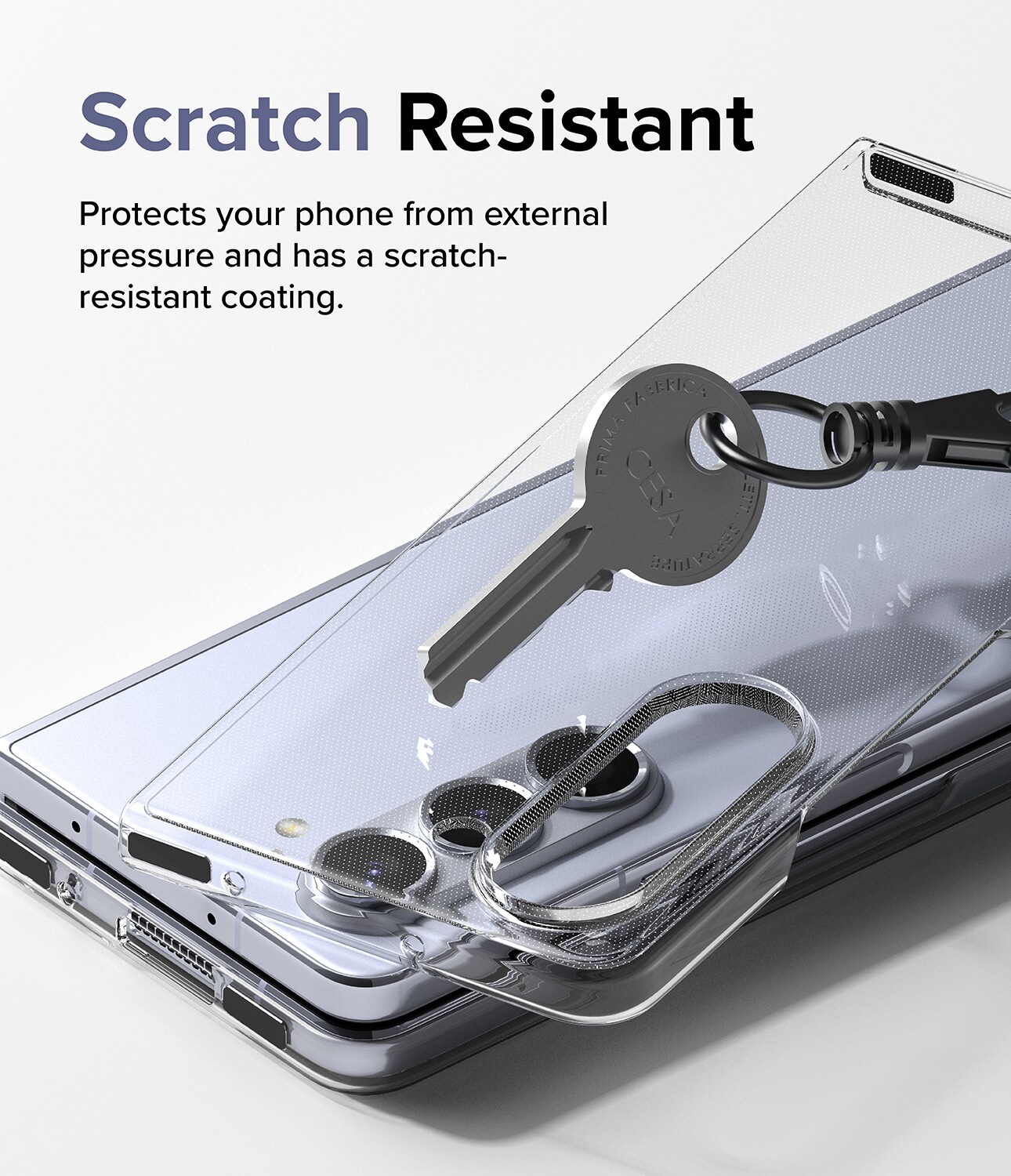 Samsung Galaxy Z Fold 5 Slim cover, Gennemsigtig
