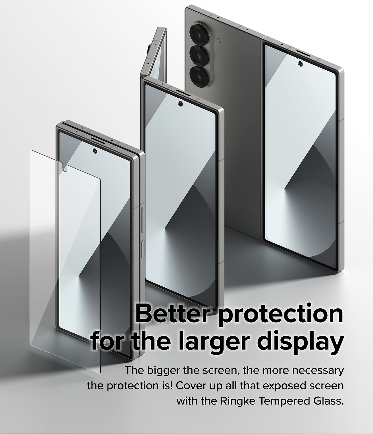Samsung Galaxy Z Fold 6 Ydre skærmbeskytter i glas (2-pak)