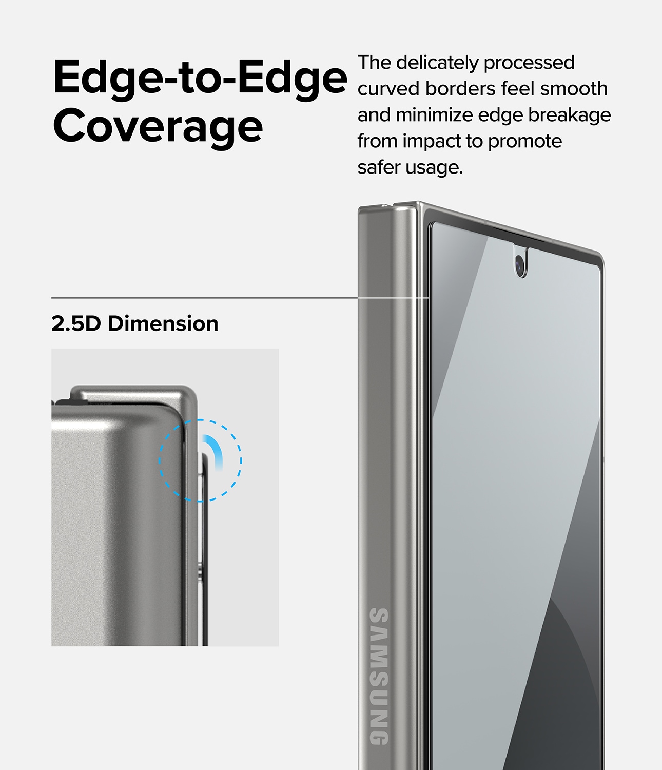 Samsung Galaxy Z Fold 6 Ydre skærmbeskytter i glas (2-pak)