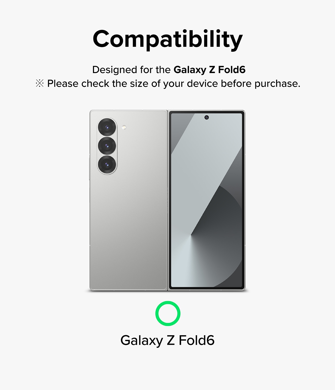 Samsung Galaxy Z Fold 6 2-pak linsebeskyttere med aluminiumsramme, Sort