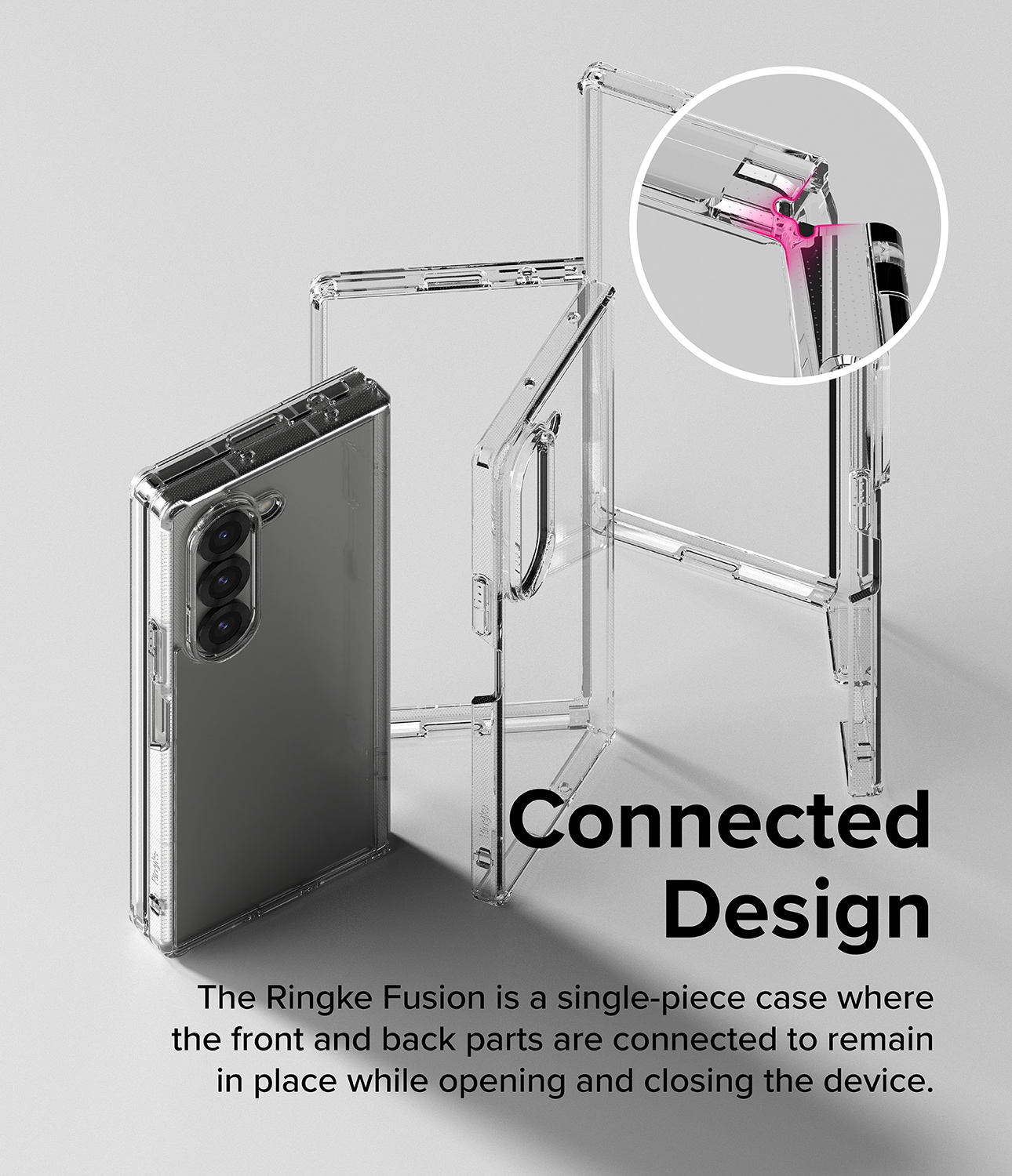 Samsung Galaxy Z Fold 6 Fusion MagSafe cover, Gennemsigtig