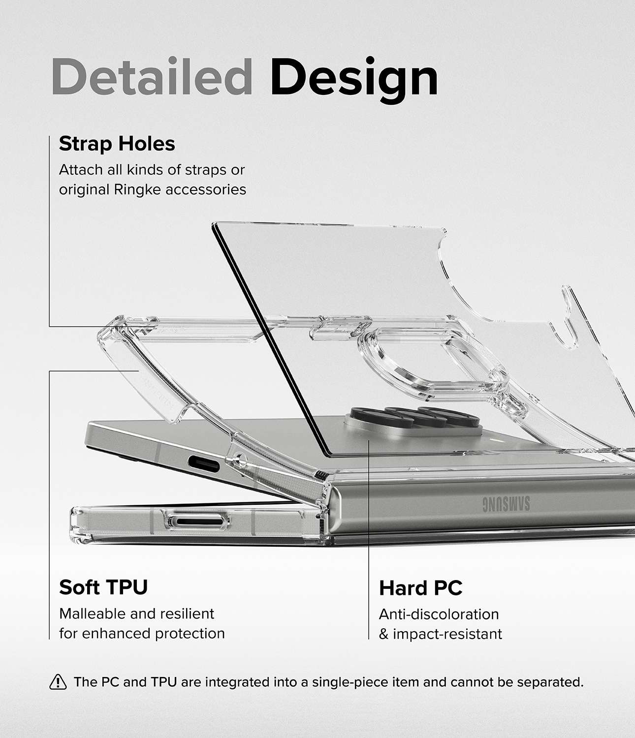 Samsung Galaxy Z Fold 6 Fusion MagSafe cover, Gennemsigtig
