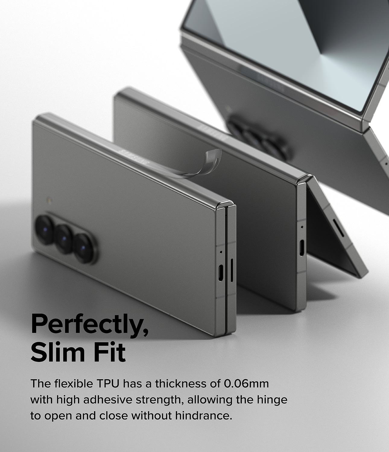 Samsung Galaxy Z Fold 4 Hinge beskyttelsesfilm - Dual Easy (2-pak)