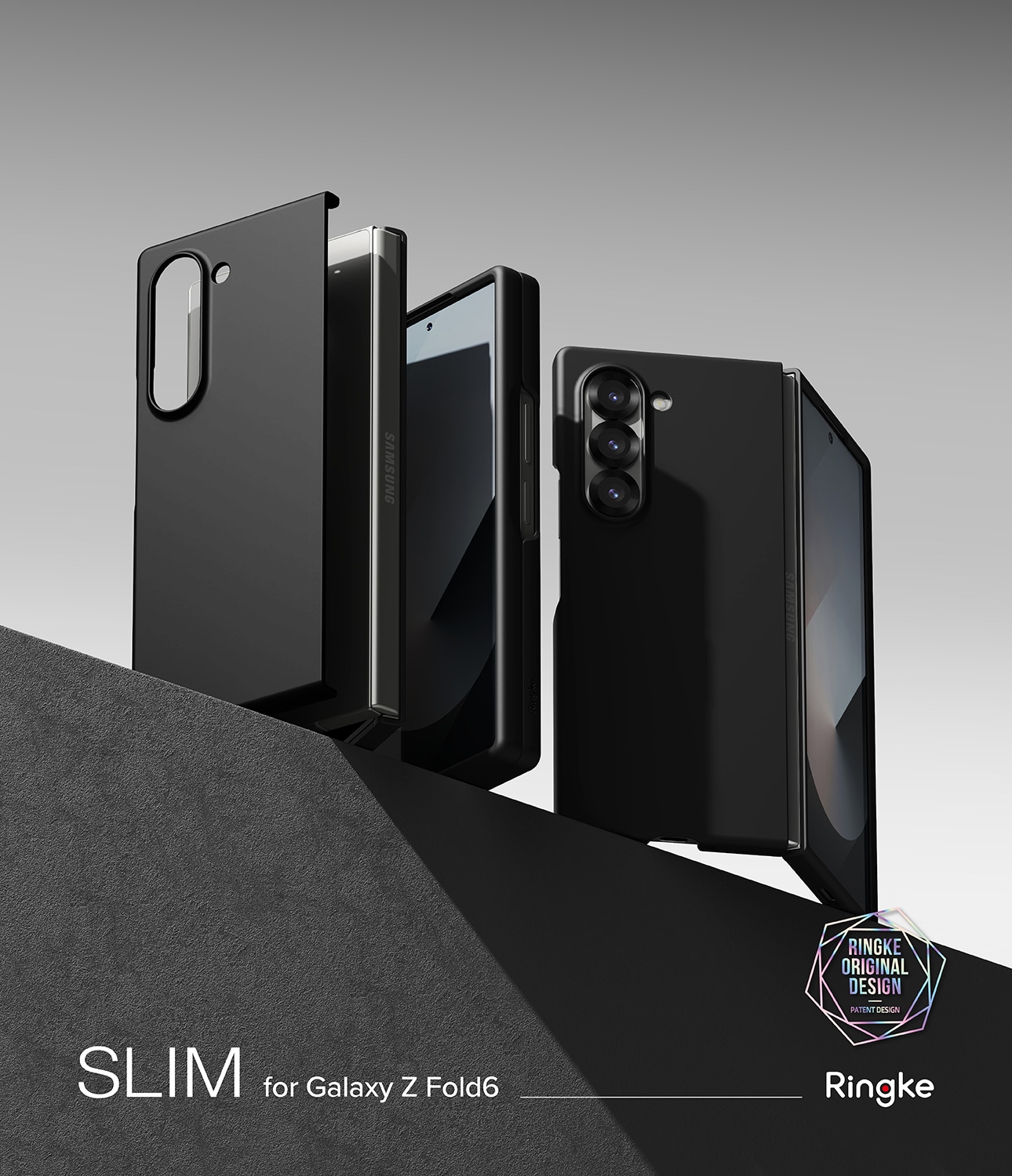 Samsung Galaxy Z Fold 6 Slim cover, Sort