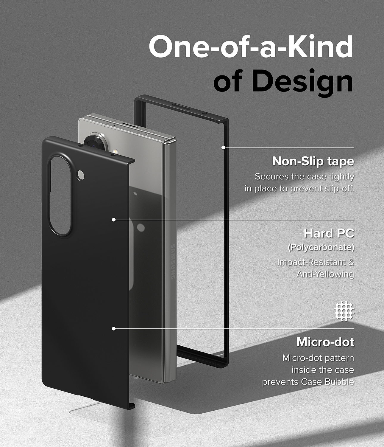 Samsung Galaxy Z Fold 6 Slim cover, Sort