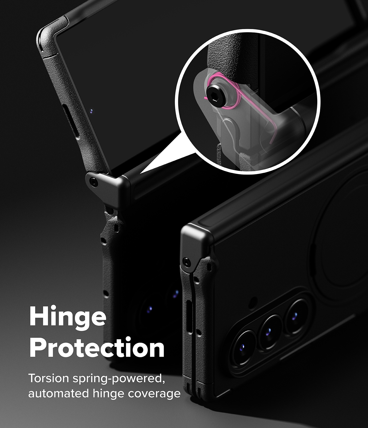 Samsung Galaxy Z Fold 7 Alles magnetiske cover, Sort