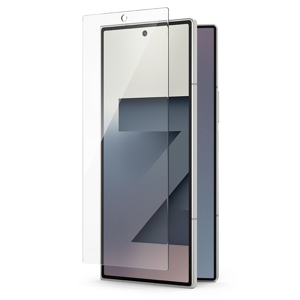 Samsung Galaxy Z Fold 7 Ydre skærmbeskytter i glas med monteringsramme (2-pak)