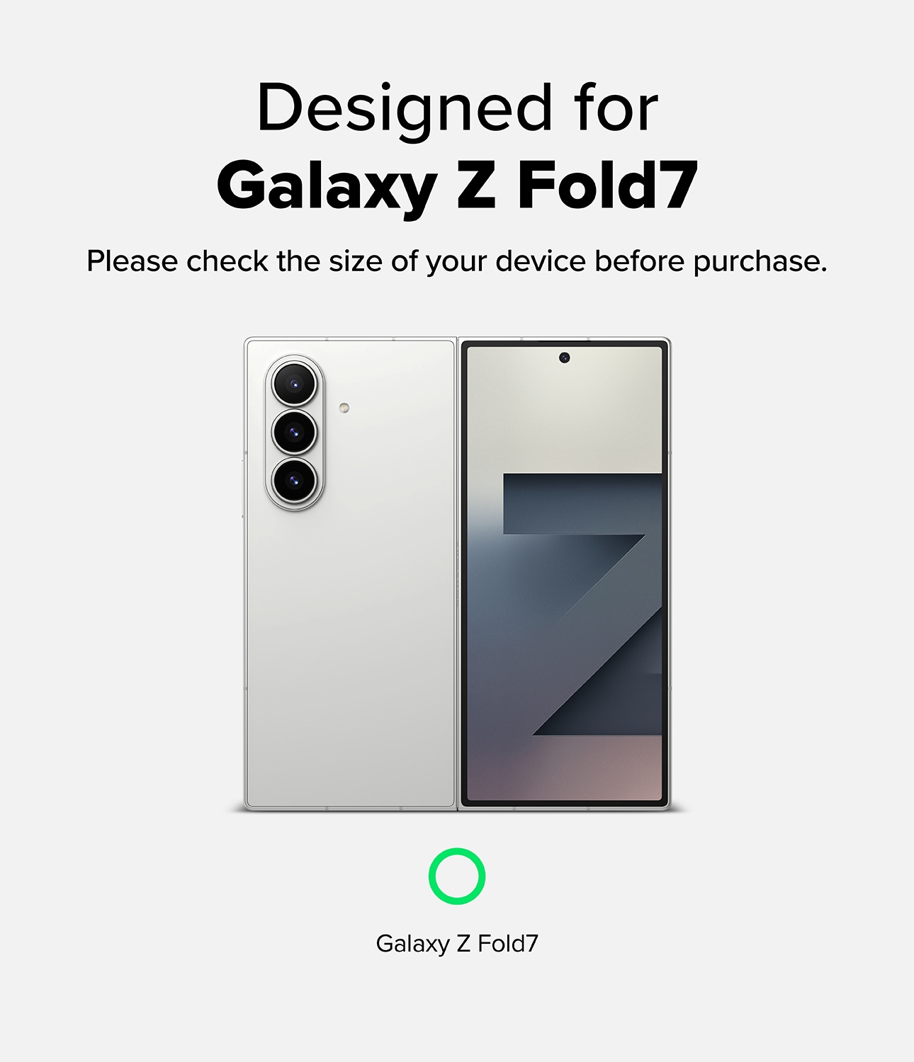 Samsung Galaxy Z Fold 7 2-pak linsebeskyttere med aluminiumsramme, Sort