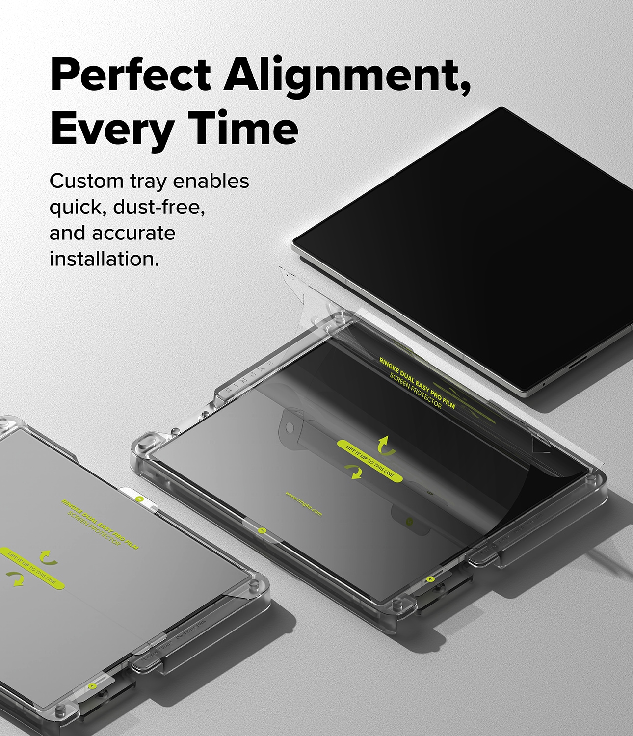 Samsung Galaxy Z Fold 7 Skærmbeskytter beskyttelsesfilm med installationsramme - Dual Easy (2-pak)