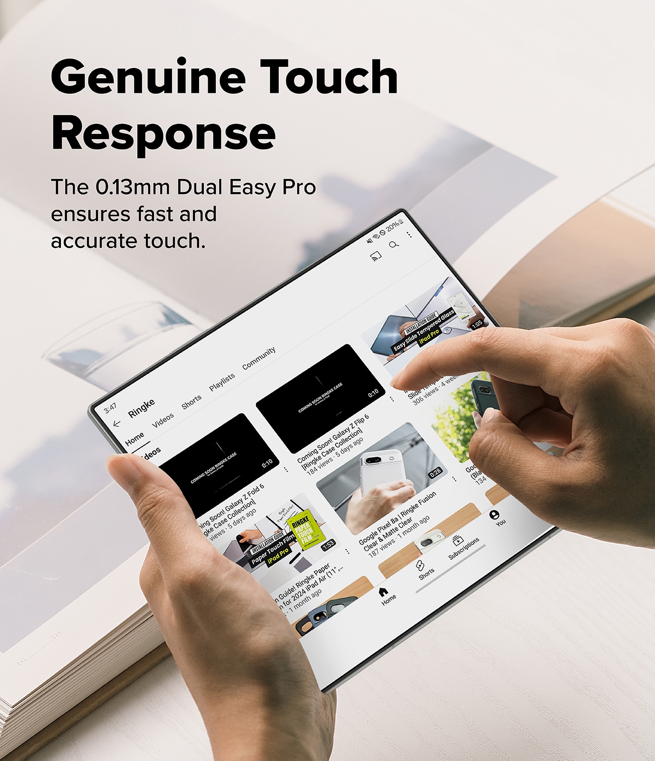 Samsung Galaxy Z Fold 7 Skærmbeskytter beskyttelsesfilm med installationsramme - Dual Easy (2-pak)