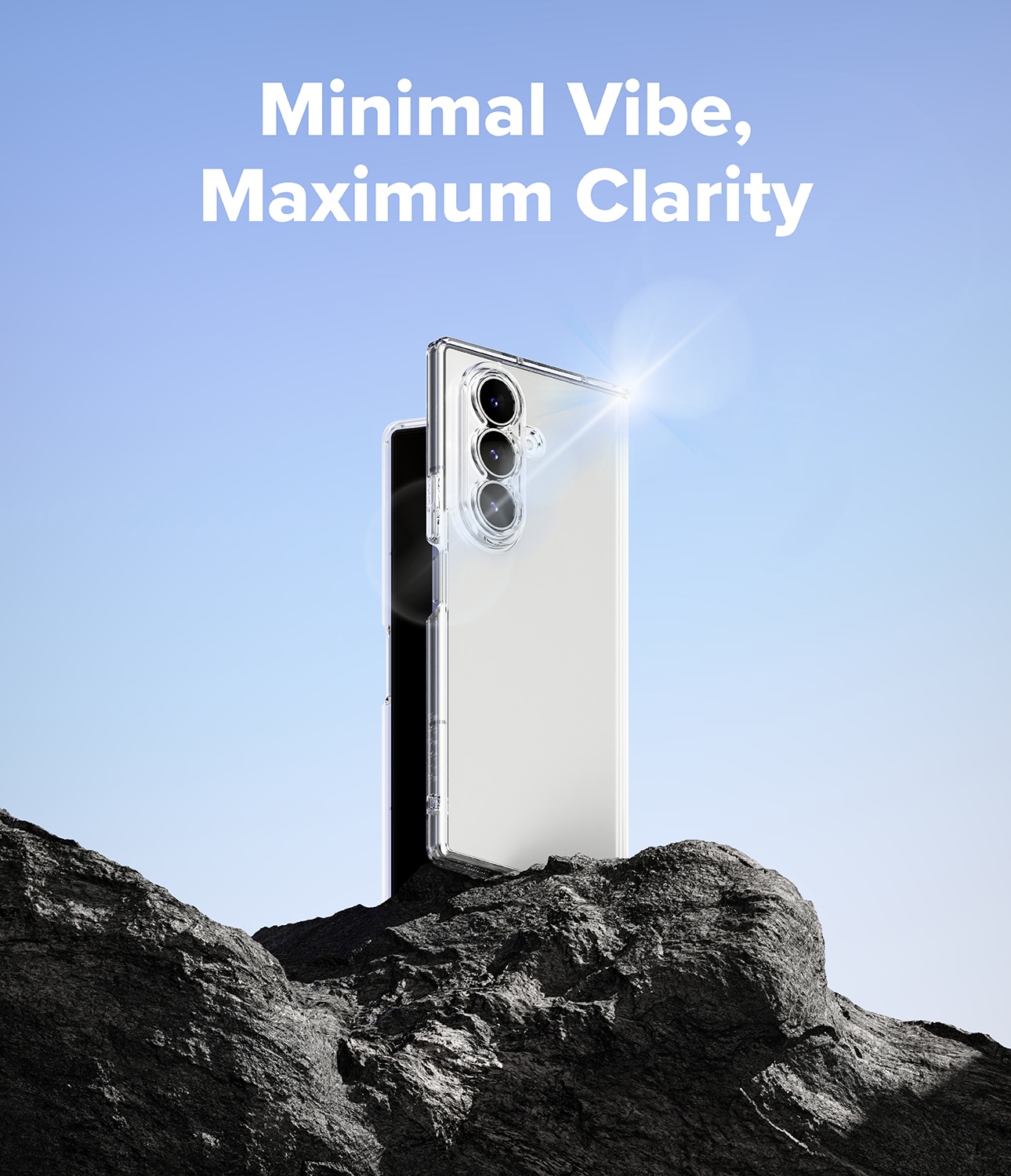 Samsung Galaxy Z Fold 7 Fusion cover, Gennemsigtig