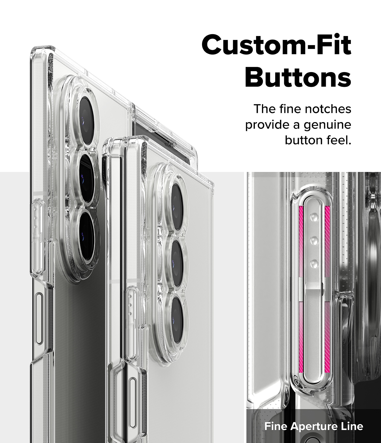 Samsung Galaxy Z Fold 7 Fusion cover, Gennemsigtig