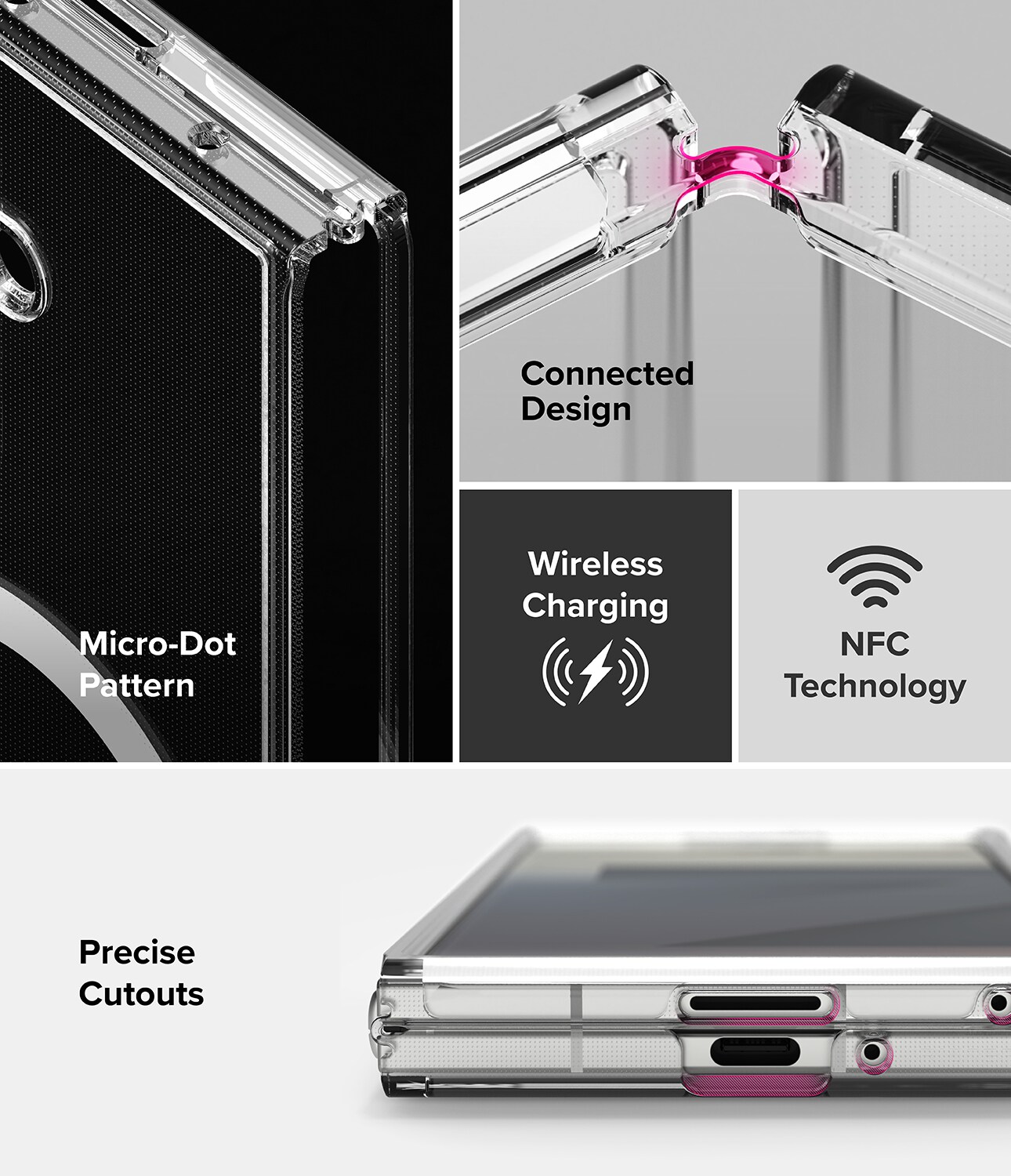 Samsung Galaxy Z Fold 7 Fusion MagSafe cover, Gennemsigtig