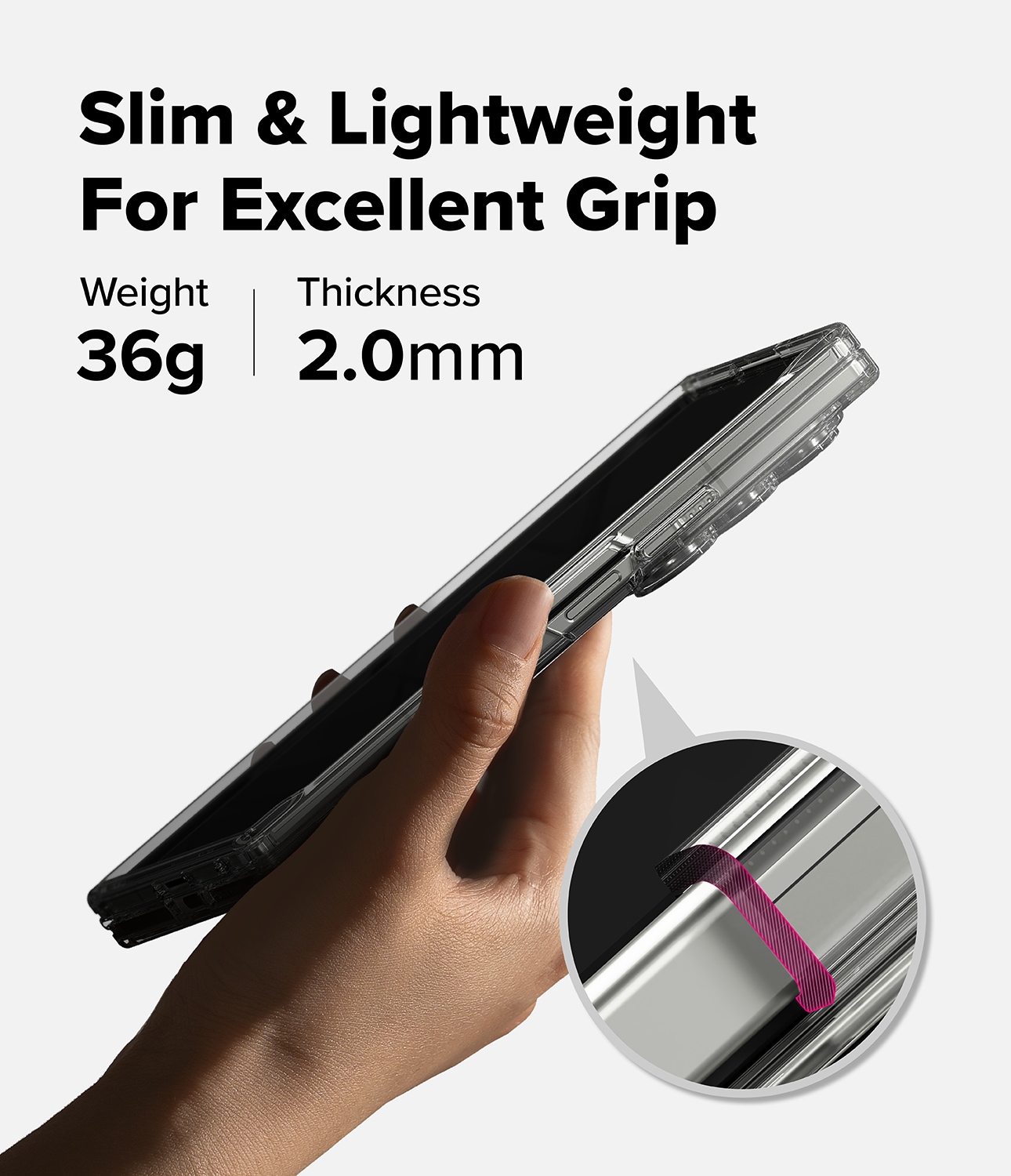Samsung Galaxy Z Fold 7 Fusion MagSafe cover, Gennemsigtig