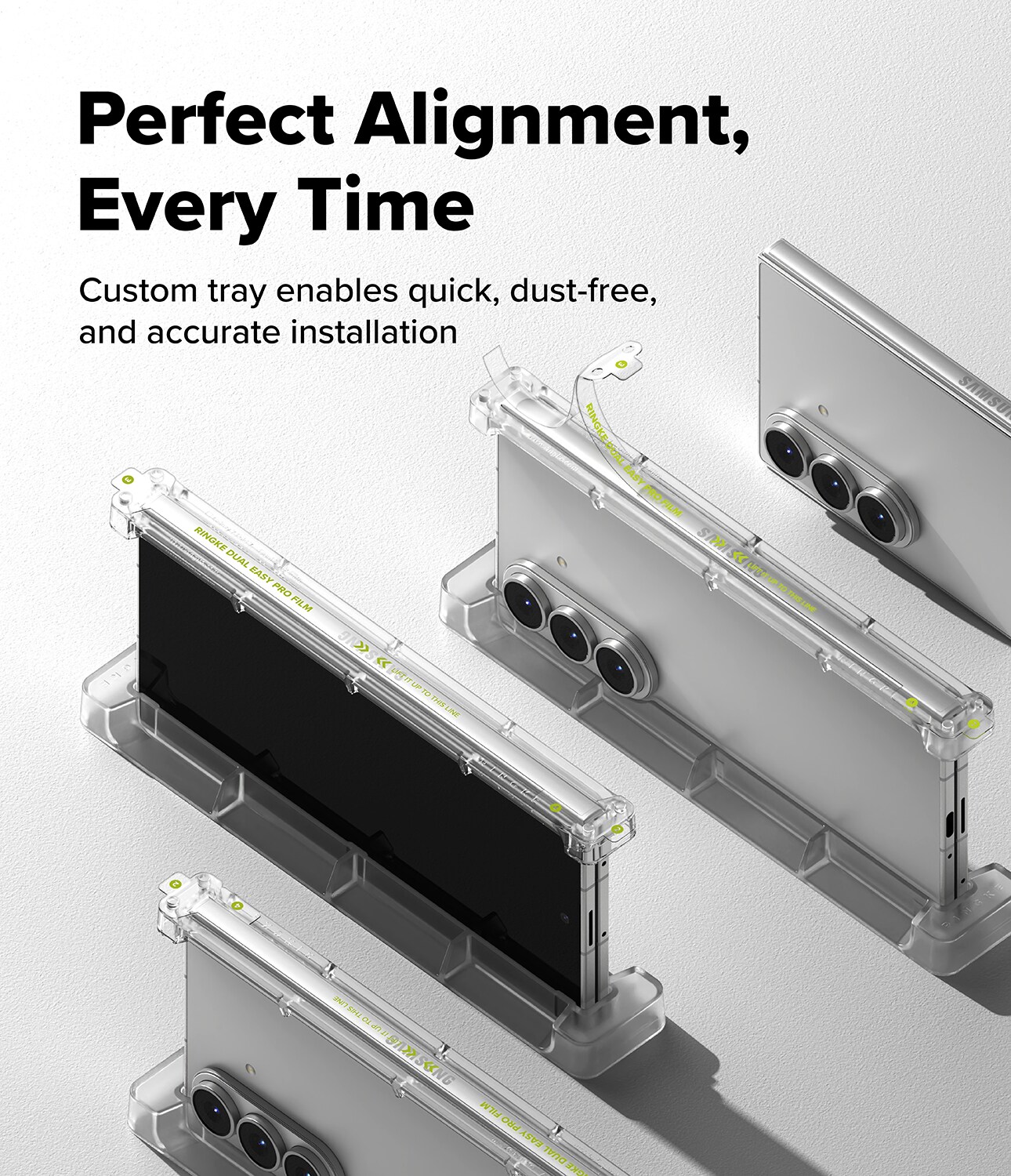 Samsung Galaxy Z Fold 7 Hinge beskyttelsesfilm - Dual Easy (2-pak)