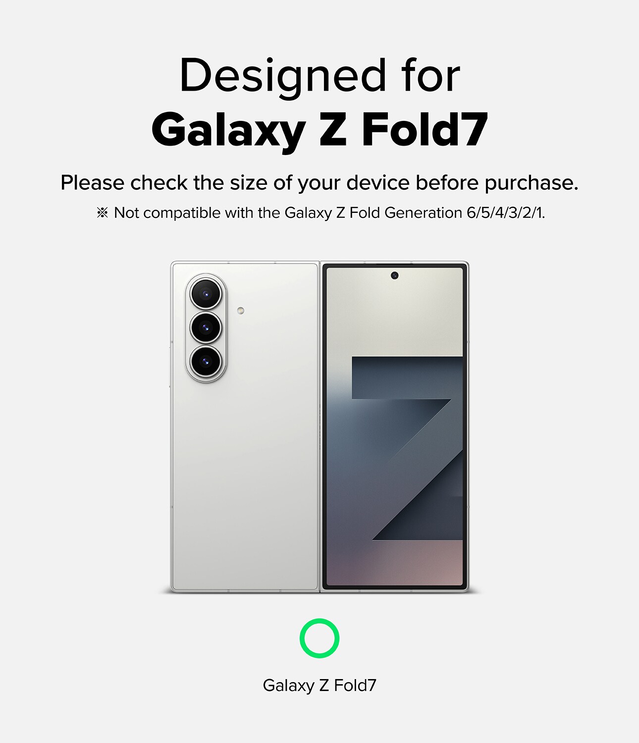 Samsung Galaxy Z Fold 7 Hinge beskyttelsesfilm - Dual Easy (2-pak)