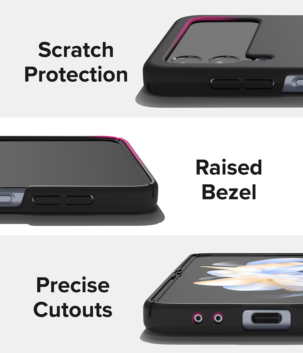 Samsung Galaxy Z Flip 4 Slim cover, Sort
