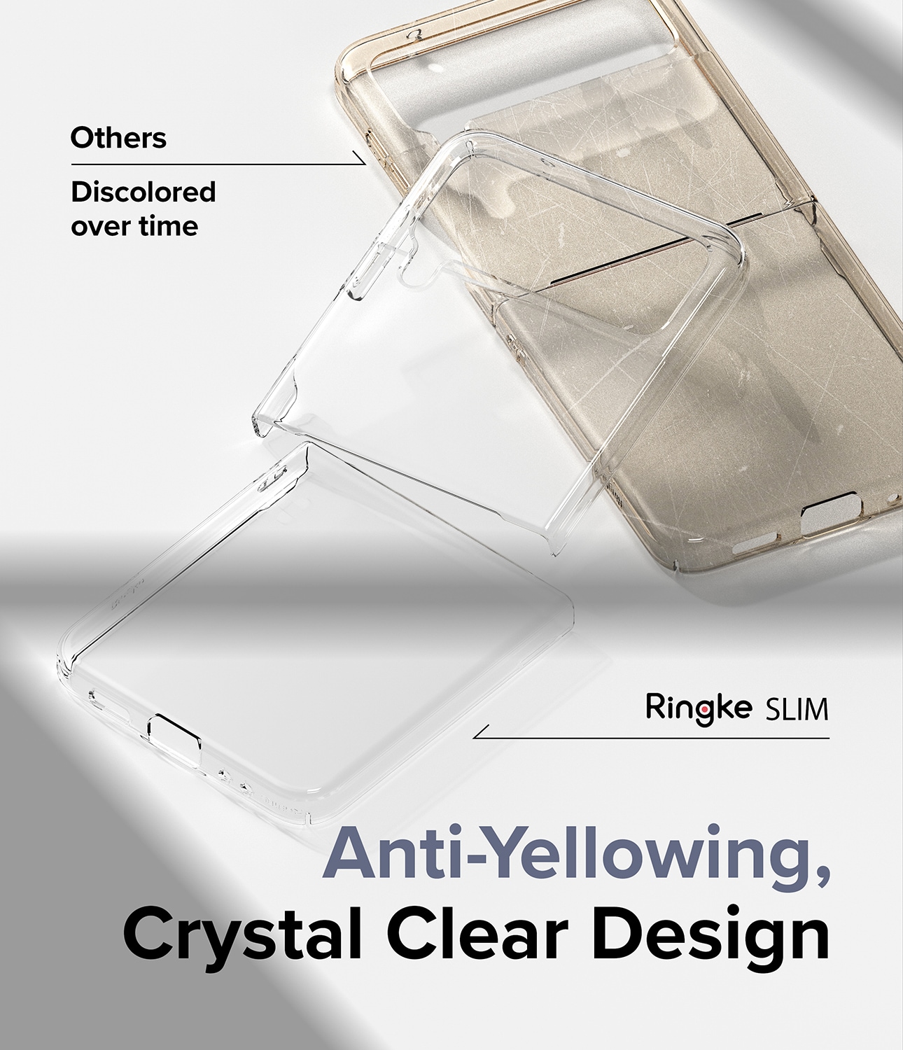 Samsung Galaxy Z Flip 4 Slim cover, Gennemsigtig