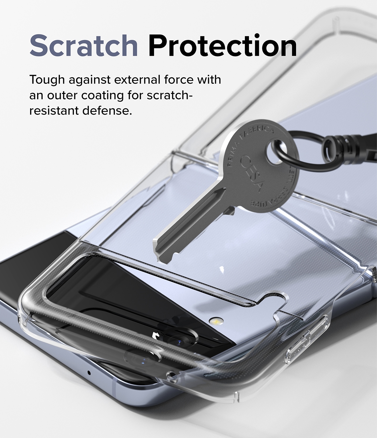 Samsung Galaxy Z Flip 4 Slim cover, Gennemsigtig
