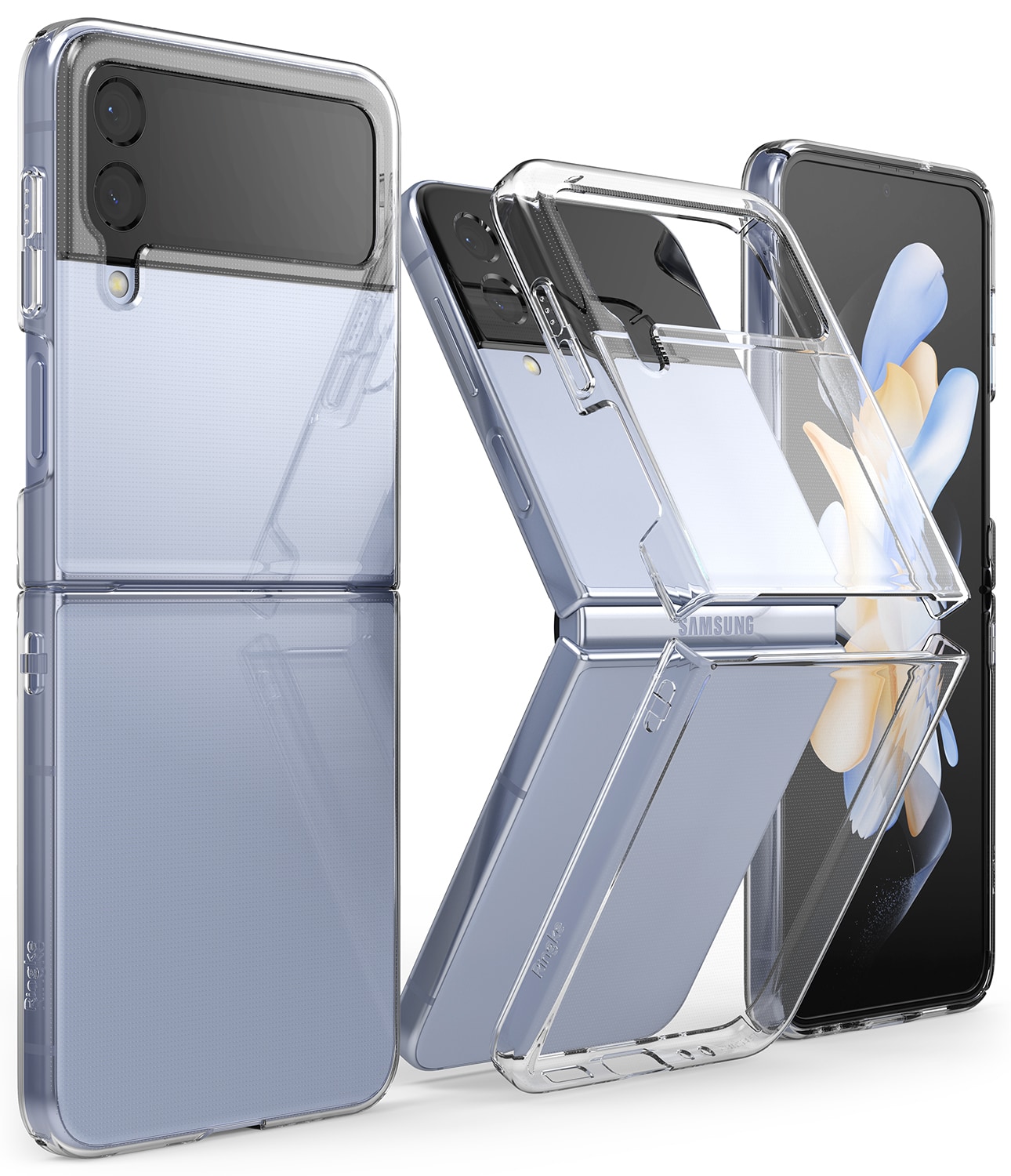 Samsung Galaxy Z Flip 4 Slim cover, Gennemsigtig