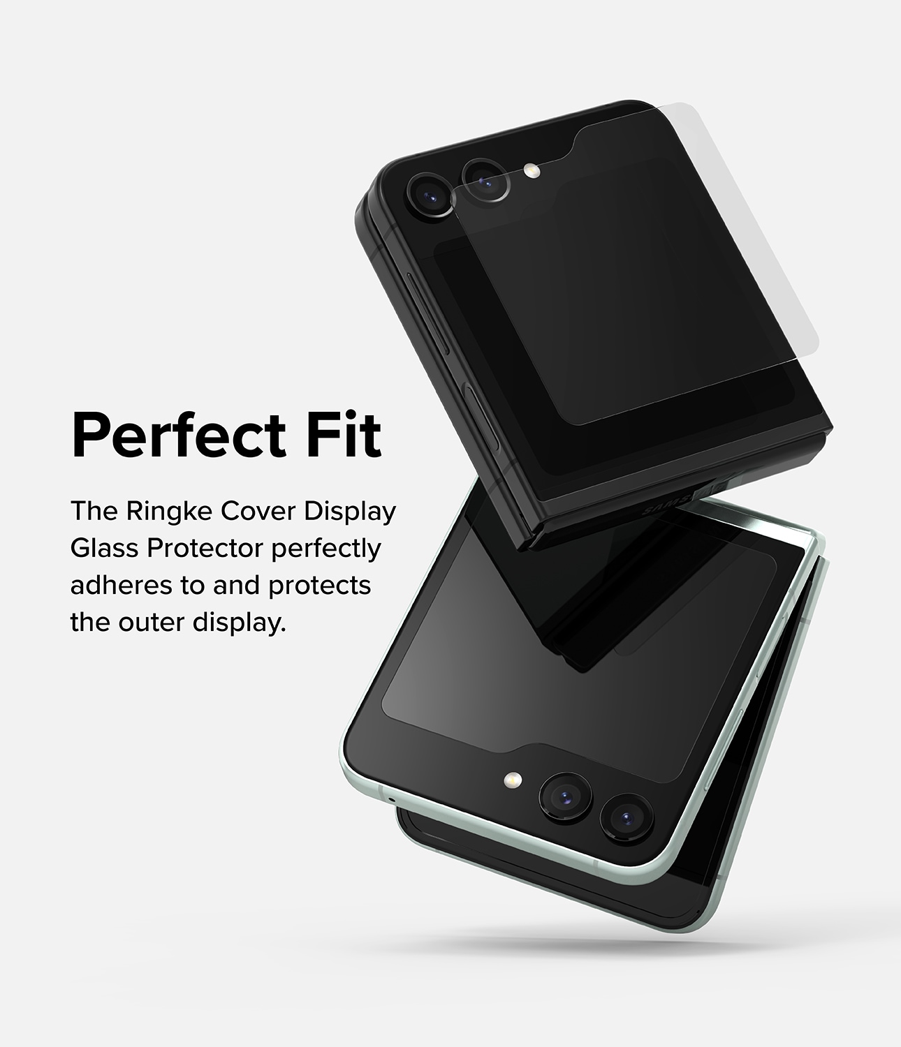 Samsung Galaxy Z Flip 5 Ydre skærmbeskytter i glas (2-pak)
