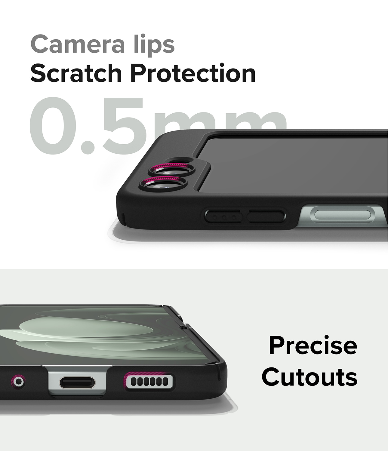 Samsung Galaxy Z Flip 5 Slim cover, Sort