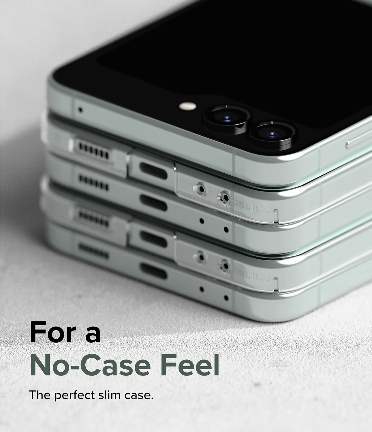 Samsung Galaxy Z Flip 5 Slim cover, Gennemsigtig