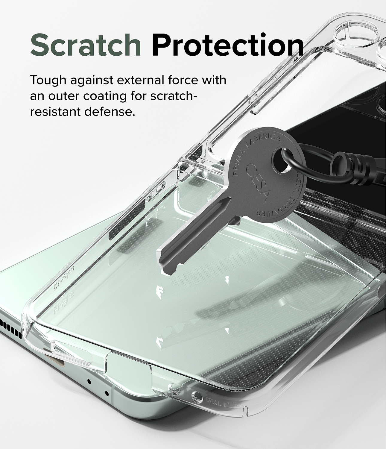 Samsung Galaxy Z Flip 5 Slim cover, Gennemsigtig