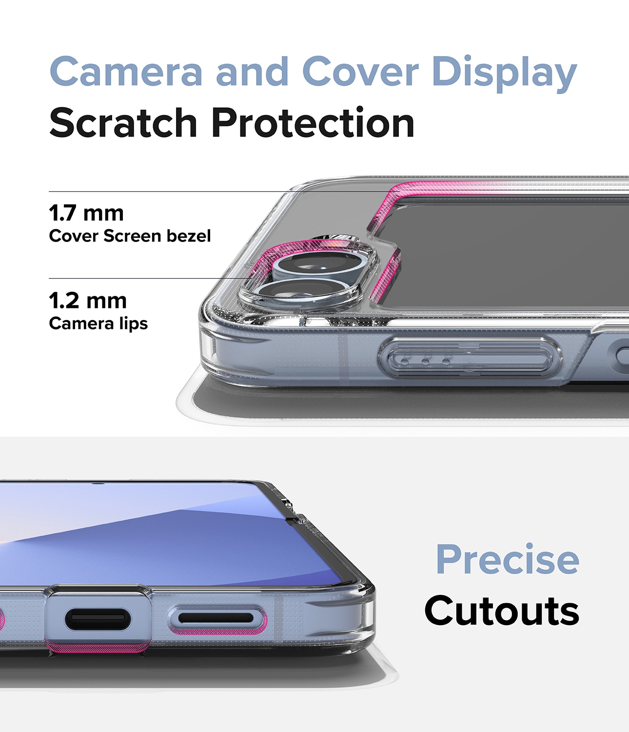 Samsung Galaxy Z Flip 7 FE Fusion cover, Gennemsigtig