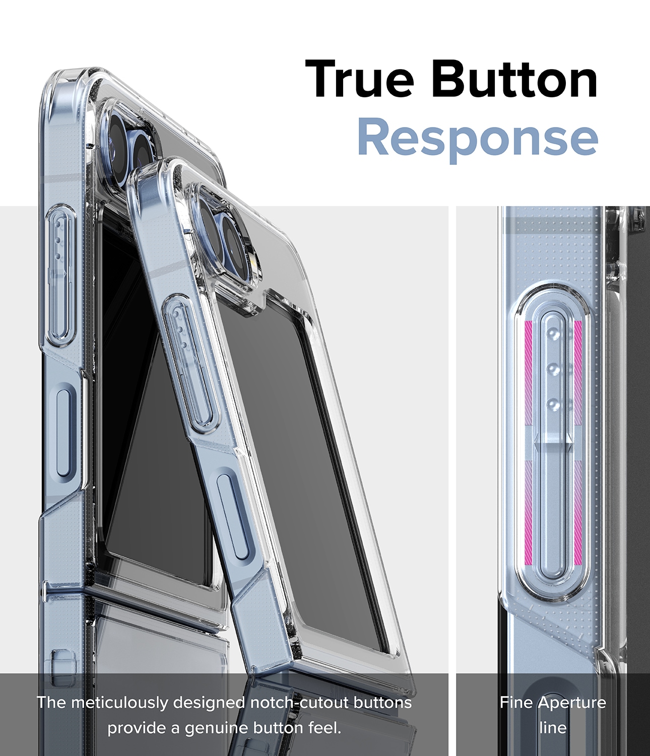 Samsung Galaxy Z Flip 7 FE Fusion cover, Gennemsigtig