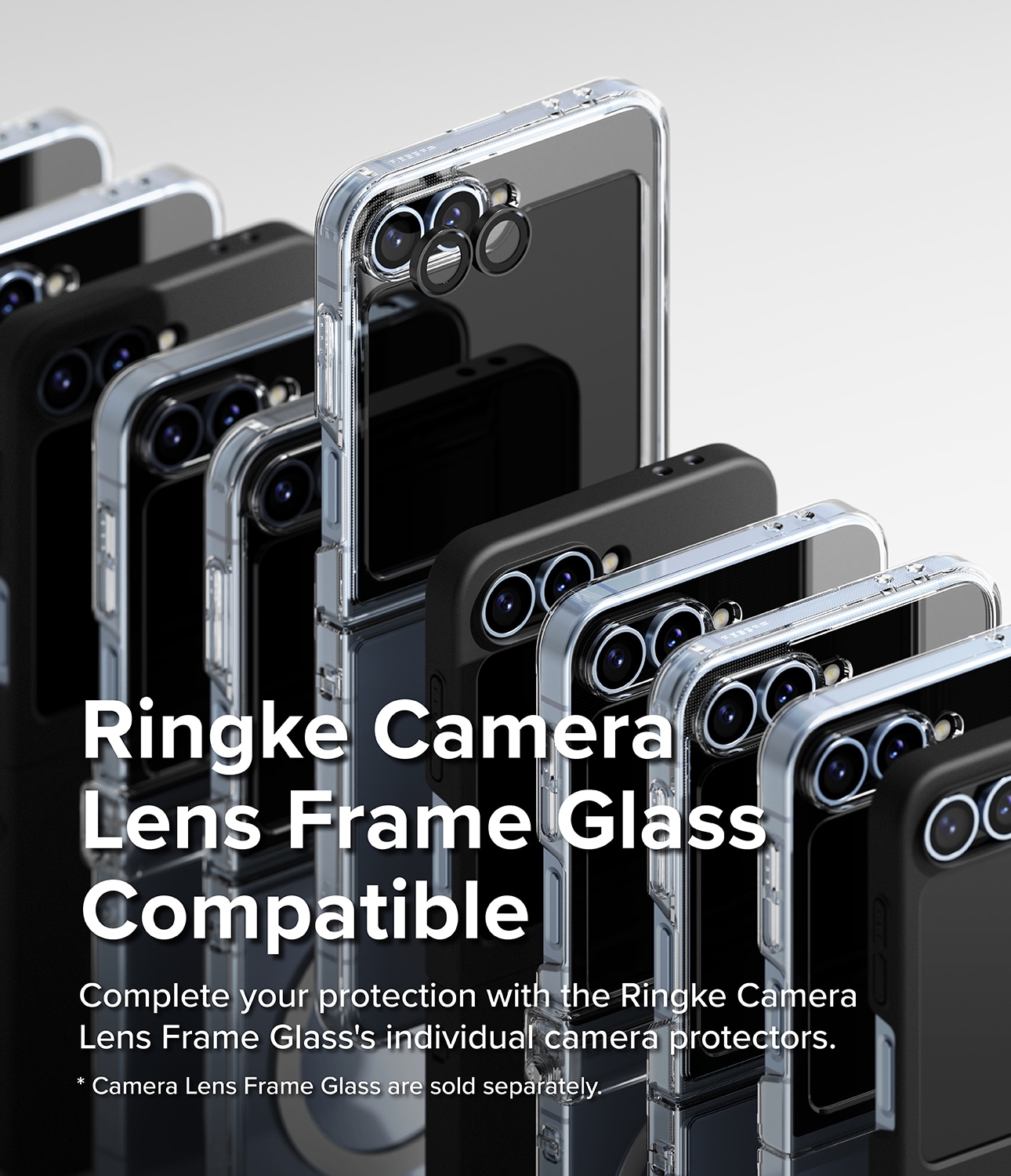 Samsung Galaxy Z Flip 7 FE Fusion cover, Gennemsigtig