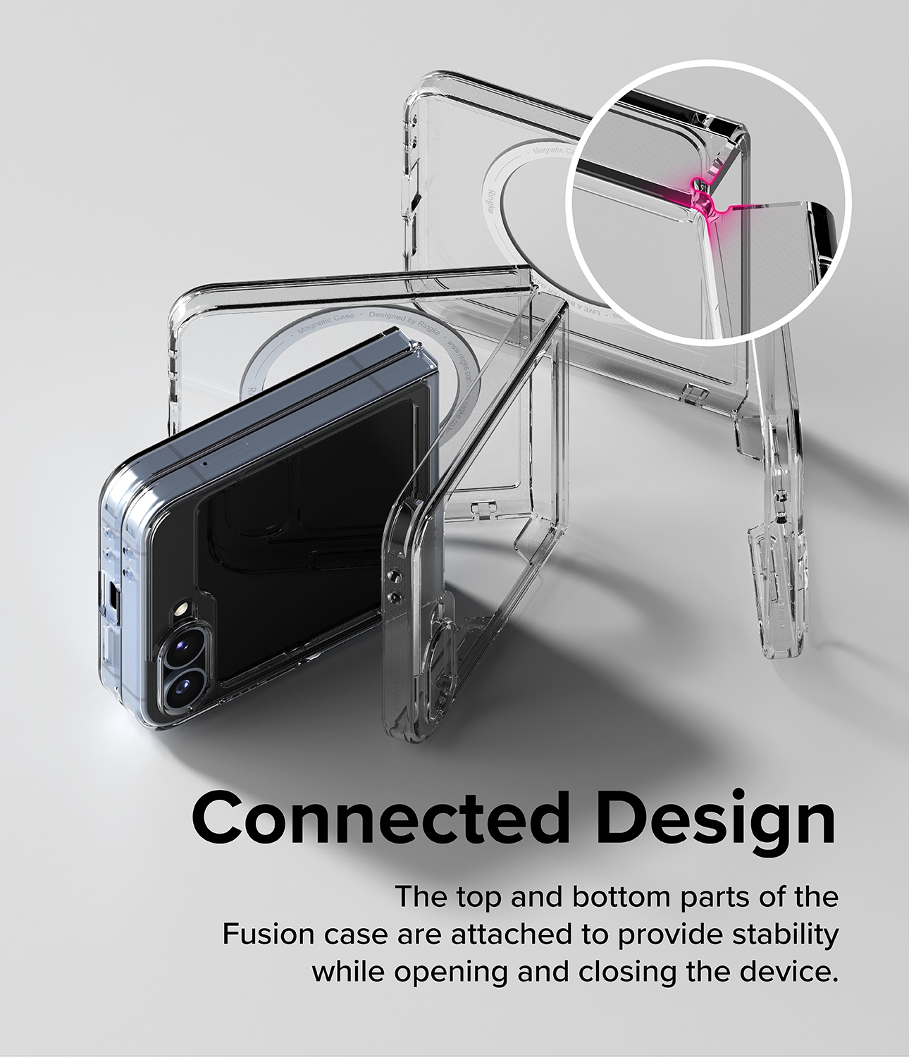 Samsung Galaxy Z Flip 7 FE Fusion MagSafe cover, Gennemsigtig