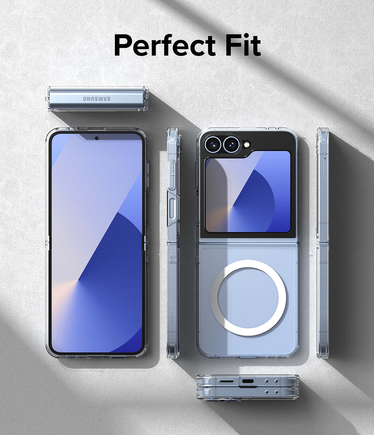 Samsung Galaxy Z Flip 7 FE Fusion MagSafe cover, Gennemsigtig