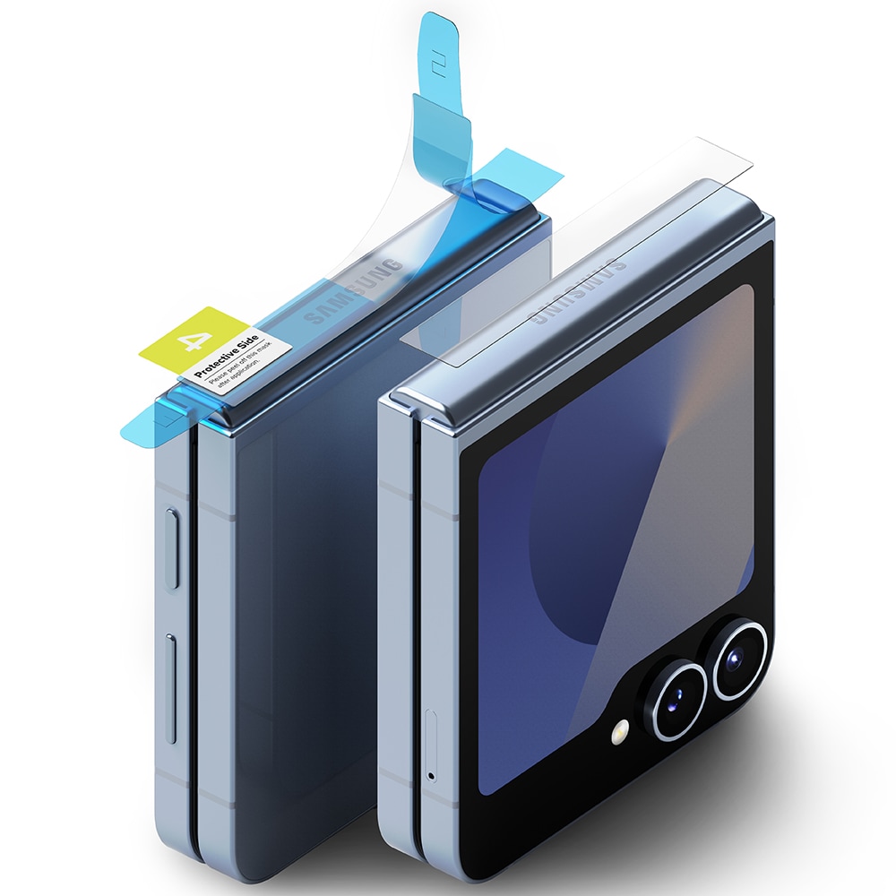Samsung Galaxy Z Flip 4 Hinge beskyttelsesfilm - Dual Easy (2-pak)