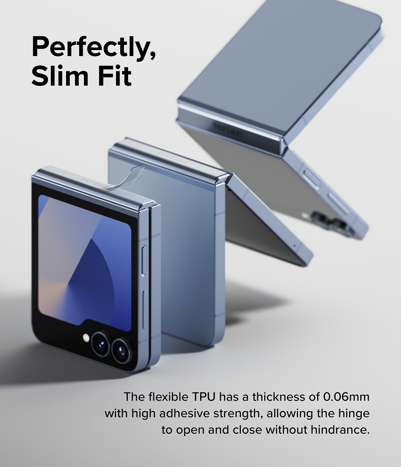Samsung Galaxy Z Flip 4 Hinge beskyttelsesfilm - Dual Easy (2-pak)